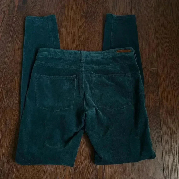 Anthropologie | Emerald Green  Pilcro and the Letterpress Serif Micro Cord Pants - Picture 5 of 5